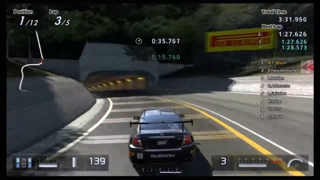 Gran Turismo 5 | Polyphony Digital Cup - Trial Mountain 7:15.609 | A-Spec смотреть онлайн