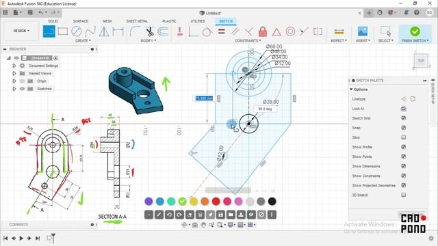 Fusion 360 for Beginners | Exercise 2 смотреть онлайн