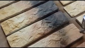 Покраска декоративного кирпича, камня