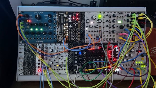 Rhythmic Ambient Eurorack Space Jam with modular: Strymon Starlab, Mutable Beads, Poly Cinematic + смотреть онлайн