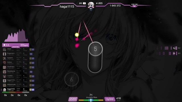 ? haga1115 | mafumafu - Inochi ni Kirawarete Iru. [Airin's Extra] +HDDT SS {#1 614pp FC} - osu! смотреть онлайн