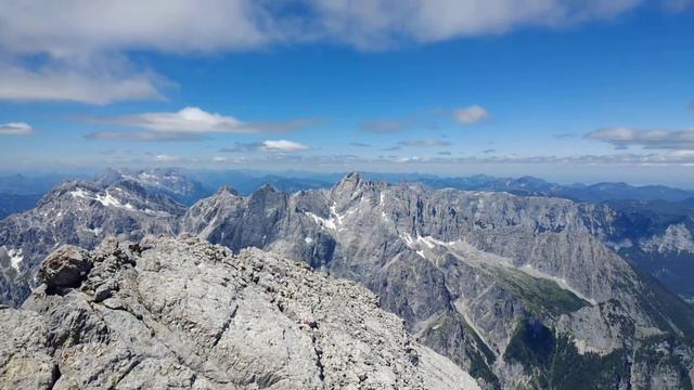 Watzmann, Berchtesgaden, 5.7.2020. Панорама с горы Ватцман.
