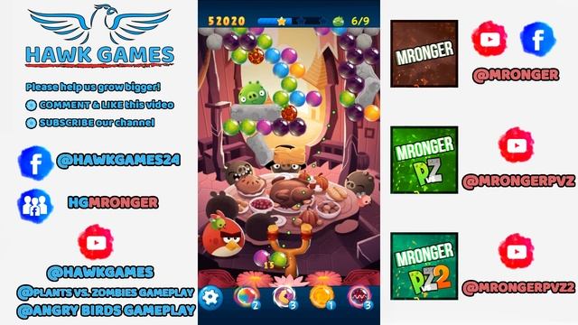 Angry Birds Stella POP Bubble Shooter Level 405 - Walkthrough, No Boosters смотреть онлайн