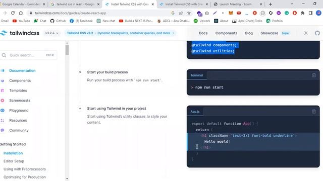 How to use tailwind CSS with react js | Beginner guide | Urdu/Hindi | Tech hacks смотреть онлайн