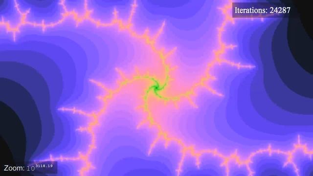 Mandelbrot Deep Zoom 10^4004 [2560x1440] смотреть онлайн