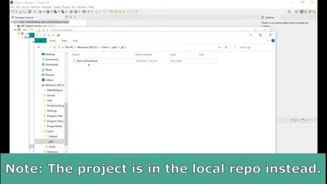 Push a project from Eclipse to GitHub using GitHub Desktop смотреть онлайн