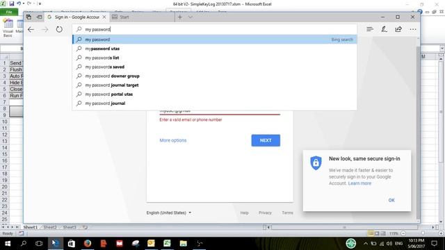 Key logger code demo in Excel VBA and C# смотреть онлайн