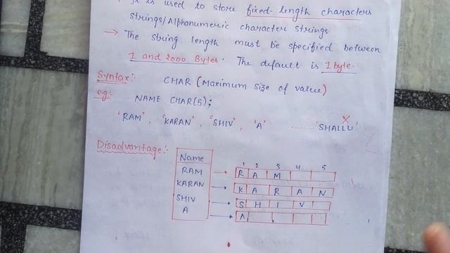 CHAR, VARCHAR2,VARCHAR,TEXT DATA TYPES IN ORACLE. смотреть онлайн