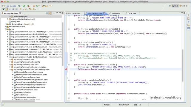 Spring Tutorial 8 Named Parameter JDBC Template смотреть онлайн