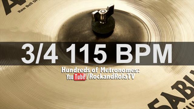 🔴 115 BPM 3/4 Ride Metronome смотреть онлайн