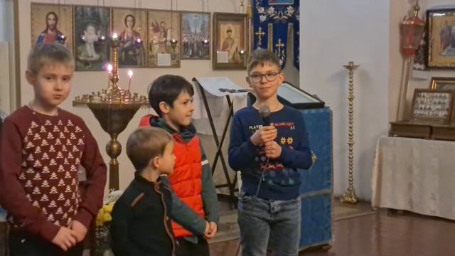 Выступление детской воскресной школы на праздник свт. Николая Чудотворца. 19.12.2021 смотреть онлайн