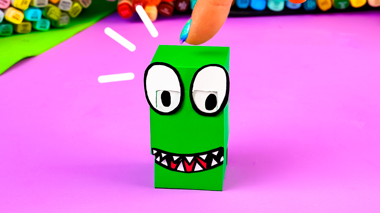 Нажми на голову ЗЕЛЁНОГО... ? Радужные Друзья легкие поделки из бумаги смотреть онлайн