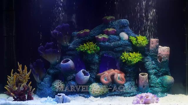 Декорации для аквариума Коралловый риф СН-011 в воде от Marvelous Aqva, Украшение. Морской риф смотреть онлайн