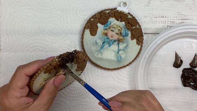 A New Year's Toy. Handmade Work. Decor. Decoupage. Новогодняя игрушка. Ручная работа. Декор.Декупаж