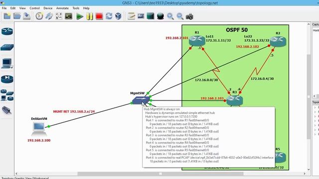 Learn Python For Real Life Networking - Linking VirtualBox to the GNS3 network смотреть онлайн