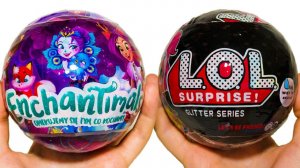 НОВЫЙ Китайский ЧЕРНЫЙ ЛОЛ Конфети ПОП и ЭНЧАНТИМАЛС шар с Куклами ENCHANTIMALS LOL Black