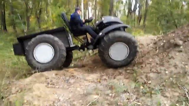 Болото ход на колёсах низкого давления Вологодец Вездеход.@ смотреть онлайн