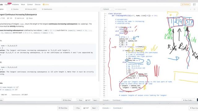 LeetCode (Topic: array) - Easy : Longest Continuous Increasing Subsequence (Python) #ComputerScienc смотреть онлайн