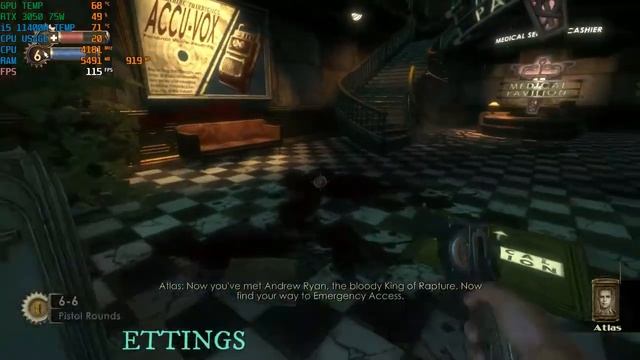 Bioshock Remastered - Acer Nitro 5 i5 11400H RTX 3050 Ultra Settings Gameplay смотреть онлайн