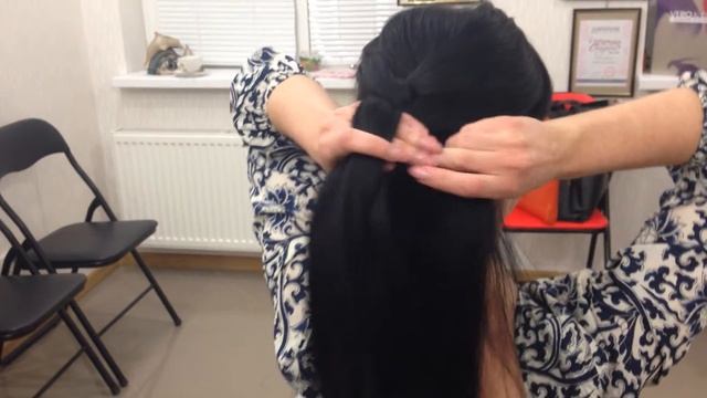 Прическа за 3 минуты - легко! В поездку или дома.