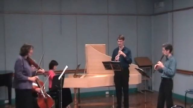 Telemann Quartetto in G for recorder, oboe, violin and basso continuo смотреть онлайн
