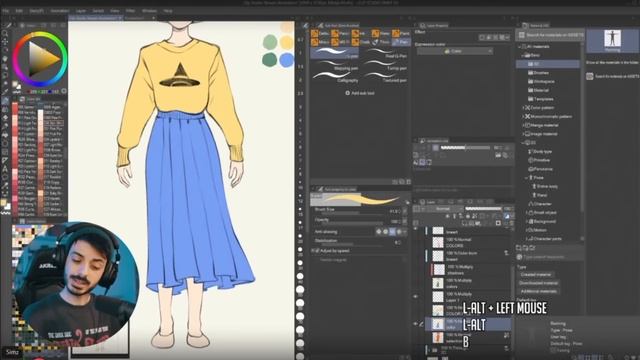Painting basics with SimzArt / Clip Studio Paint Webinar for beginners смотреть онлайн