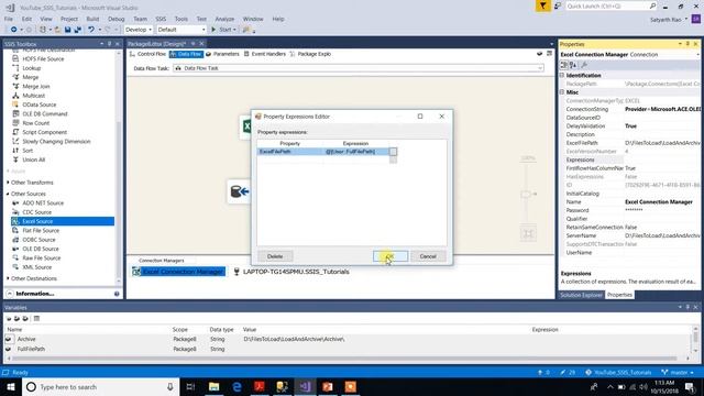 22 SSIS Load Multiple (Excel) Files and Archive them in a folder | SQL Server Integration Services смотреть онлайн