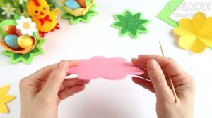 ?Пасхальная МИНИ КОРЗИНКА из фоамирана? Поделки к Пасхе/Easter mini basket DIY