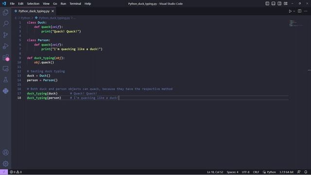 Python Duck Typing смотреть онлайн