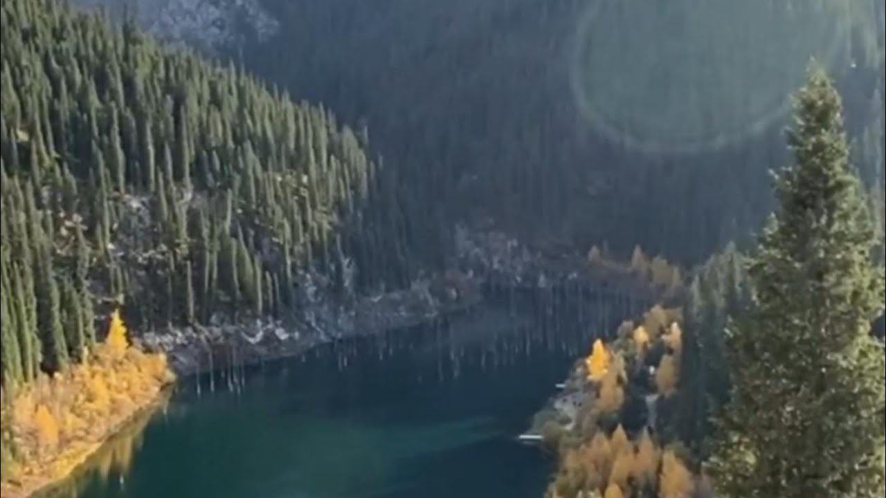 Озеро Каинды (Кайынды). Ущелье Чон-Уректы. Тянь-Шань. Казахстан смотреть онлайн