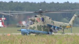 взлёт Ми-35 и Ми-24 RF-13460 RF-91076