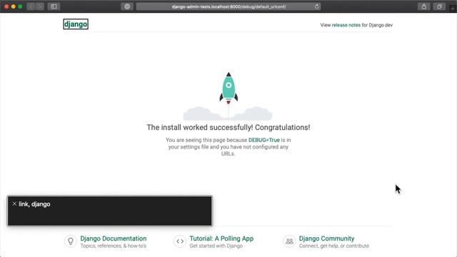 Django “Congratulations!” page VoiceOver testing смотреть онлайн