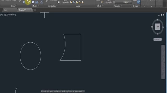 AutoCAD 2018 Tutorial for Beginners #32 HOW TO USE SUBTRACT COMMAND IN AUTOCAD смотреть онлайн