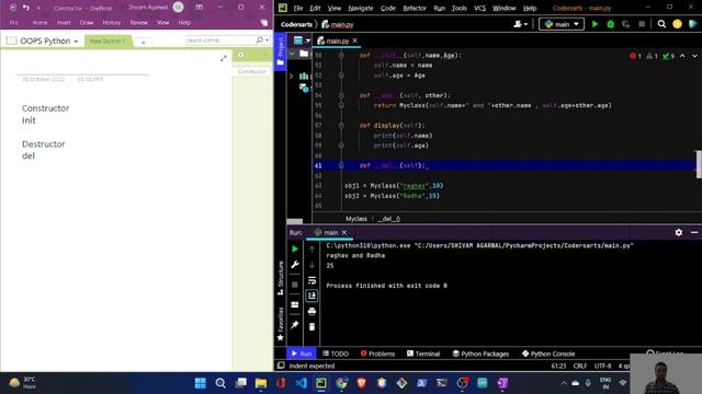 07. Constructor & Destructor in Python Class | OOPs Concepts in Python смотреть онлайн