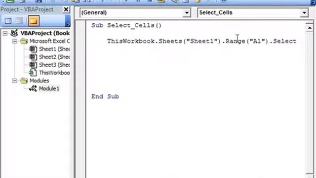 Excel VBA tutorial 2 (Younus) Using the Range Property to Select Cells.flv смотреть онлайн