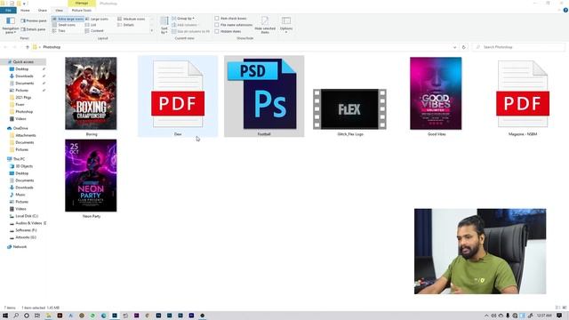 How To Open Files (PSD, JPG, TIF, PDF, MP4, PNG And  Etc...)  In Adobe Photoshop..!!!