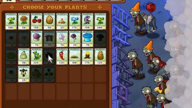 Plants vs Zombies night pool смотреть онлайн