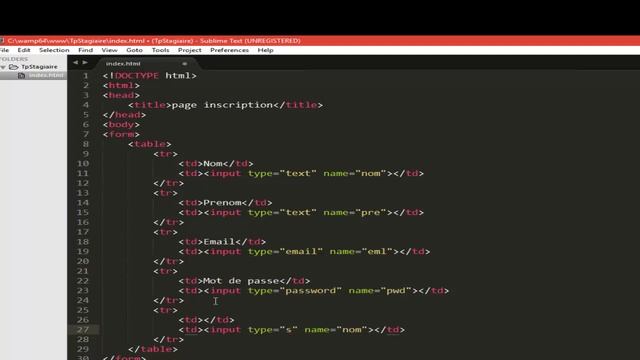 Formulaire inscription php & mysql | interface html | Parti1 смотреть онлайн