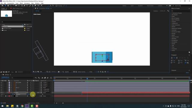 3D Text Gift Box Animation in After Effects Tutorials смотреть онлайн