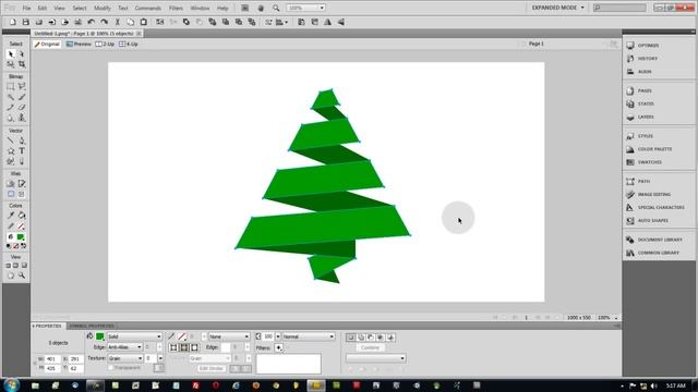 Vector Christmas Tree Ribbon Tutorial Graphic Design Training смотреть онлайн