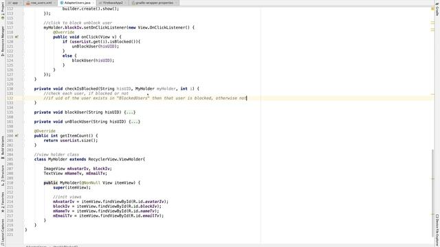 Firebase Social Media App - 31 Block Unblock User смотреть онлайн