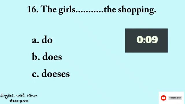 Present simple Quiz / English Grammar Test daily / @css-pms смотреть онлайн