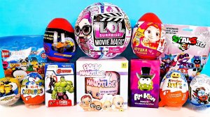 СЮРПРИЗ MIX! LOL Movie Magic, LEGO, Brawl Stars, Мстители Marvel, Машинки Unboxing Kinder Surprise