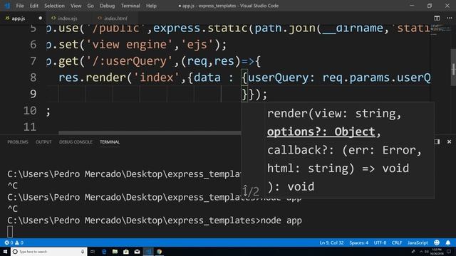 NodeJS For Beginners: Getting Started With EJS Templates With Express смотреть онлайн