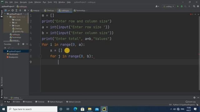 29. How do you input a value into a matrix in Python? смотреть онлайн