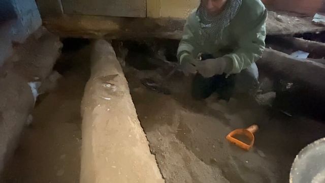 Первый шурф в этом году: старый, заброшенный пятистенок. Часть 1. смотреть онлайн