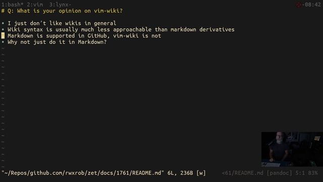 What is your opinion on vim-wiki? смотреть онлайн