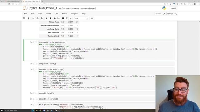 Python For Daily Fantasy Sports | Simulating Multiple Predictions (Monte Carlo-ish) смотреть онлайн