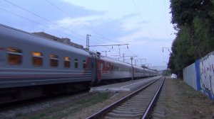 Электровоз ЧС4Т-341 с поездом №143 Кисловодск — Москва