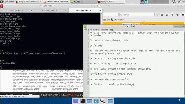 [All levels] bWAPP PHP Code Injection смотреть онлайн